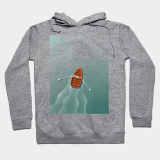 Sail away in the little boat Hoodie